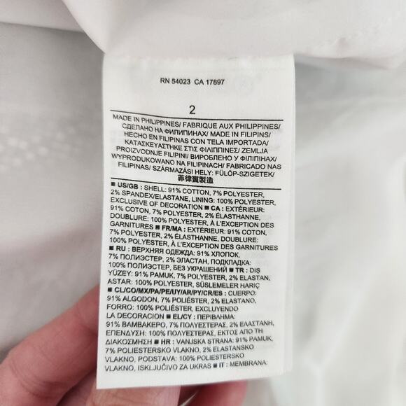 Banana Republic Asymmetric Dressy Gray/White Square Textured Mini Skirt - Size 2 - Picture 6 of 7